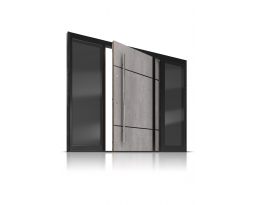 Drzwi na zawiasie PIVOT model S-1 | Drzwi na zawiasie PIVOT model X-1, Holztüren PARMAX