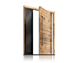 Drzwi na zawiasie PIVOT model X-3 | Drzwi na zawiasie PIVOT model X-1, Holztüren PARMAX